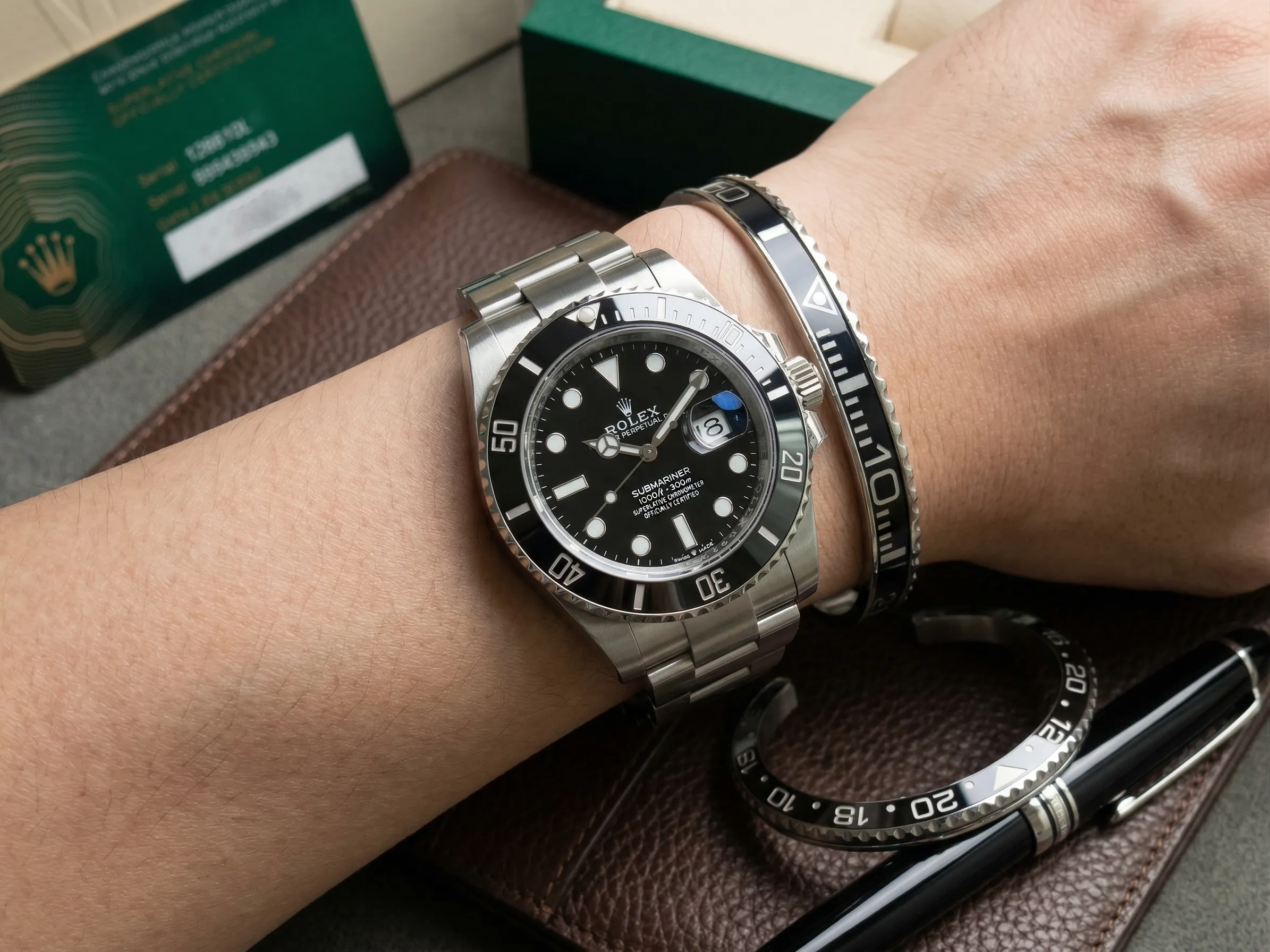 Black Submariner Titanium Steel Bracelet