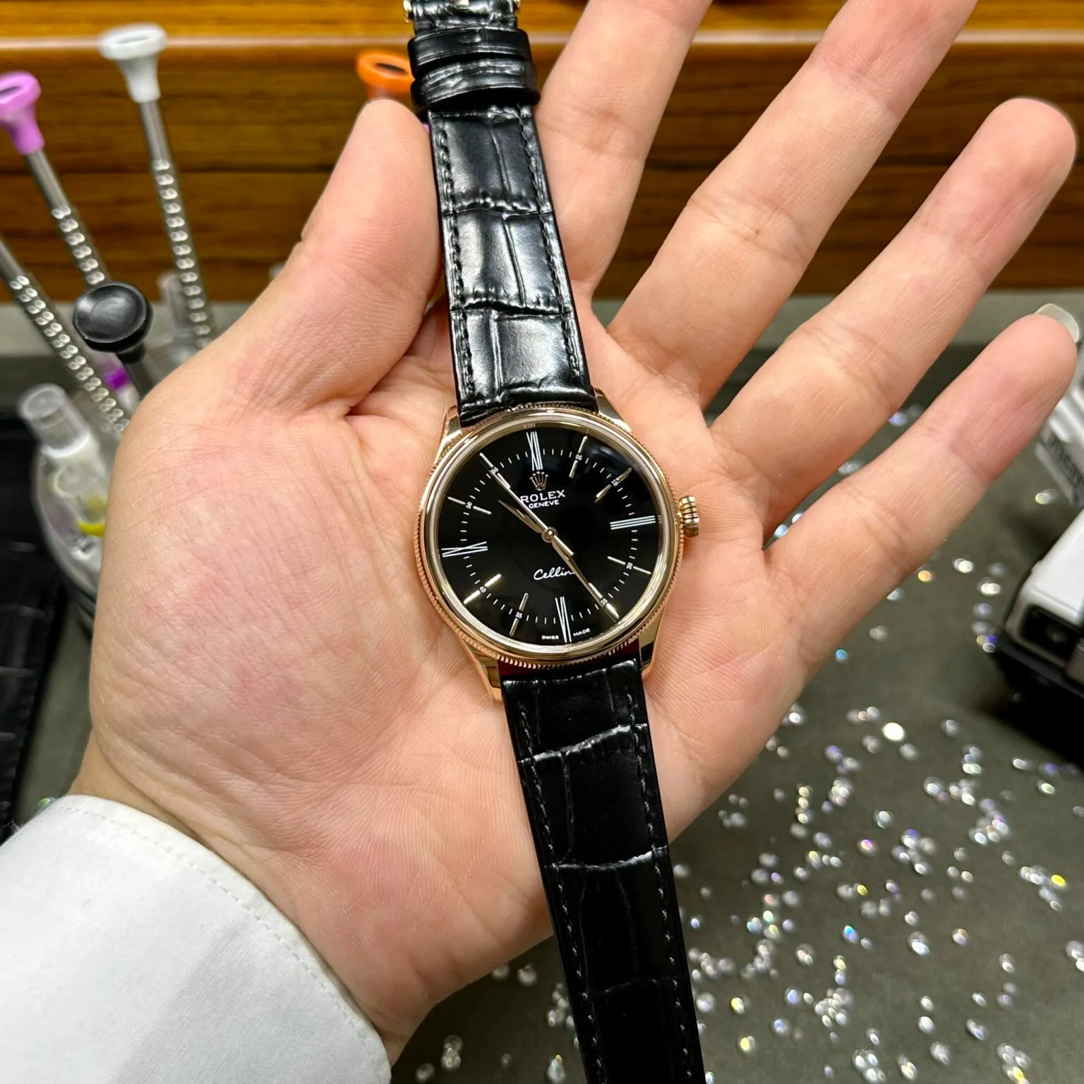 Rolex Cellini Black Dial REP016814