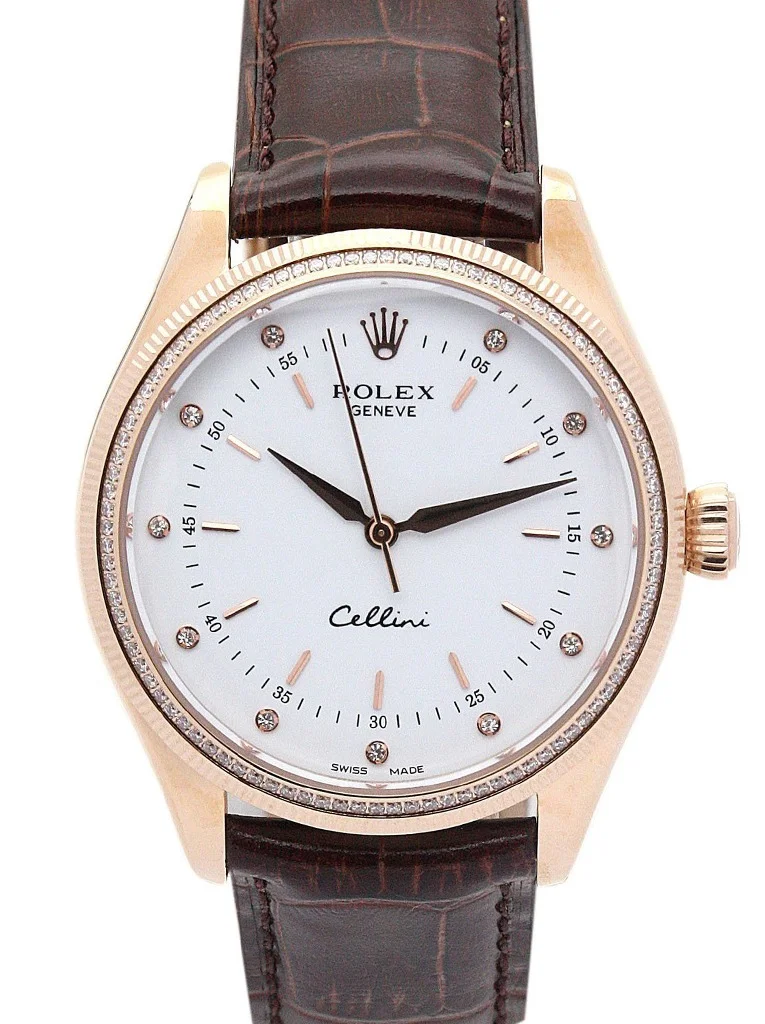 Rolex Cellini White Dial 5310 Rose Gold