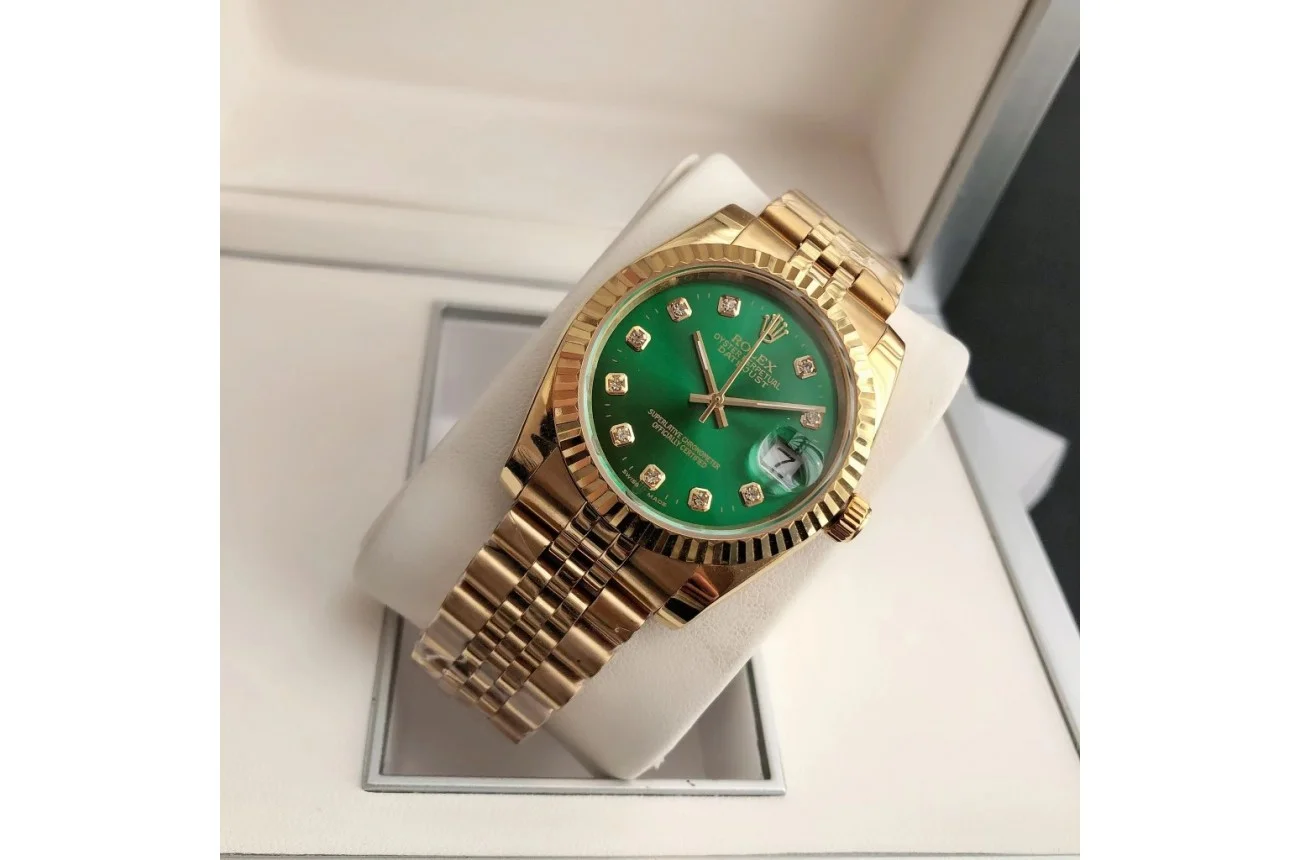 Rolex Datejust RG/RG Jub Green/Dial 36/28 mm