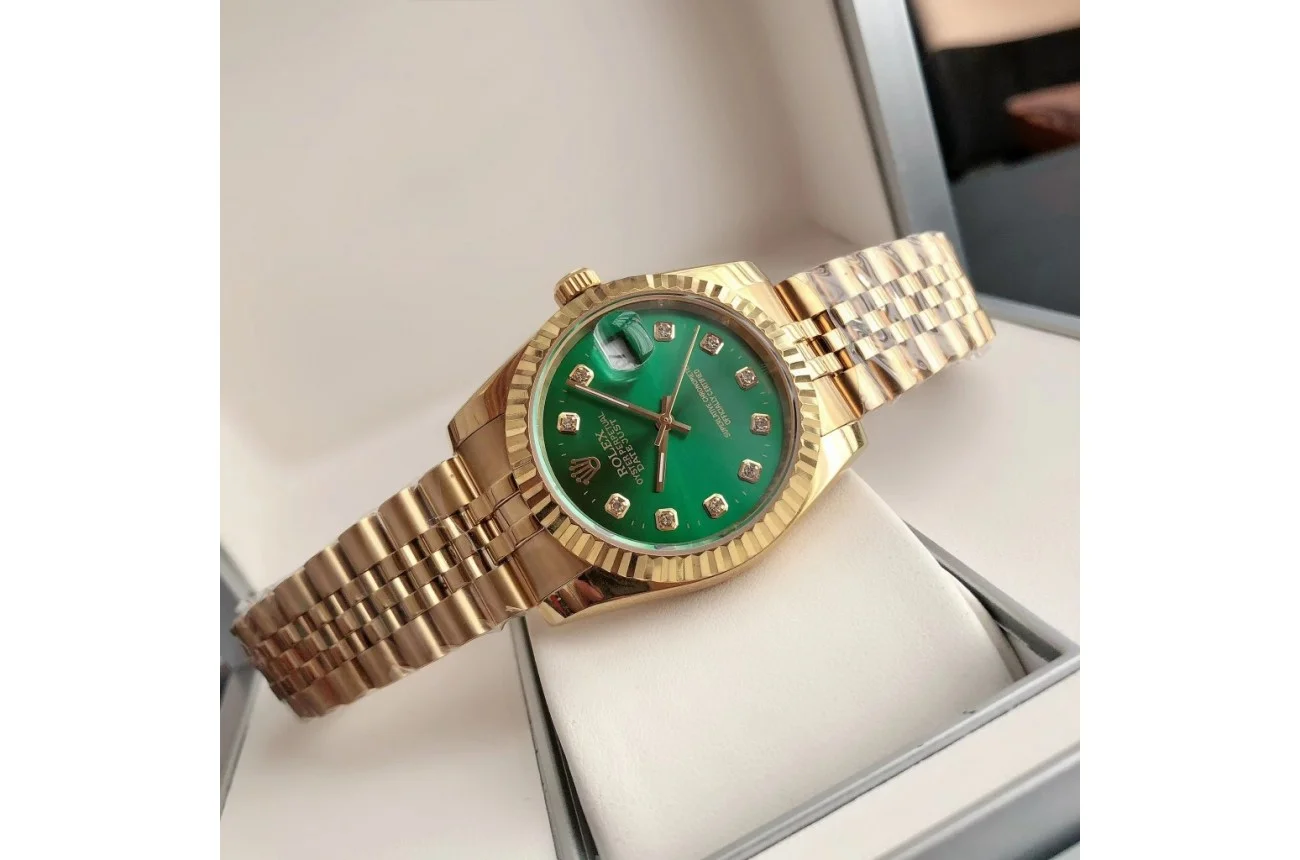 Rolex Datejust RG/RG Jub Green/Dial 36/28 mm