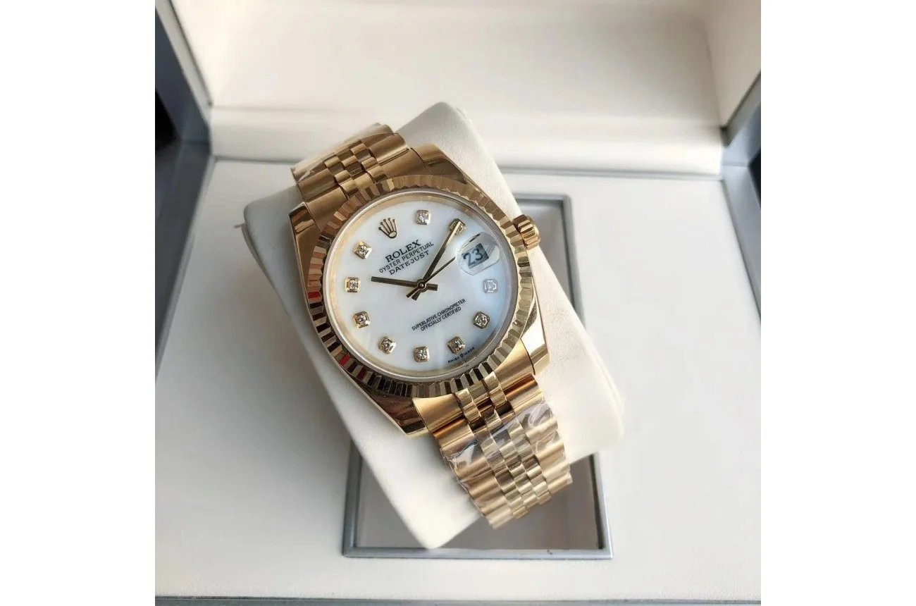 Rolex Datejust RG/RG Jub White/Dial 36/28 mm
