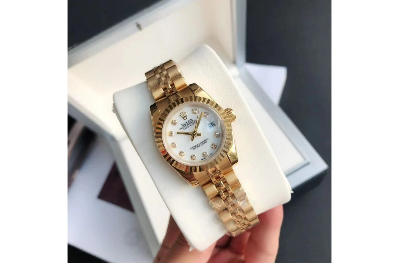 Rolex Datejust RG/RG Jub White/Dial 36/28 mm