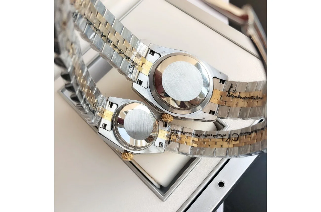 Rolex Datejust RG/SS Jub Black/Dia 36/28 mm