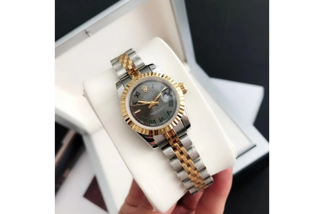Rolex Datejust RG/SS Jub Grey/Rmn 36/28 mm