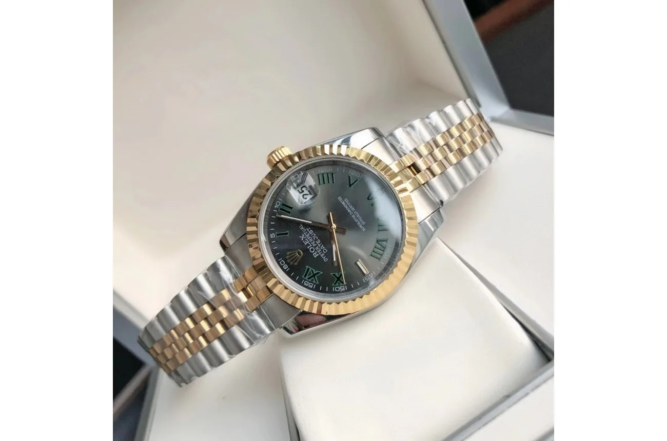 Rolex Datejust RG/SS Jub Grey/Rmn 36/28 mm