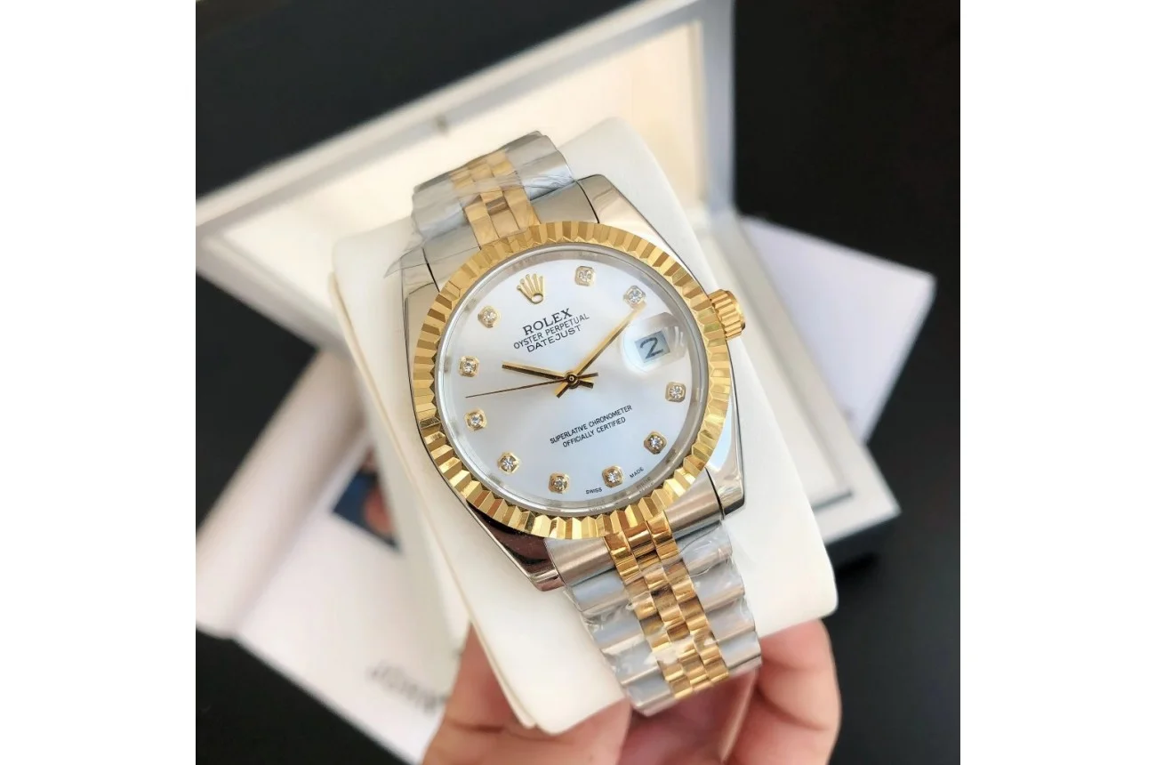 Rolex Datejust RG/SS Jub Sliver/Dia 36/28 mm