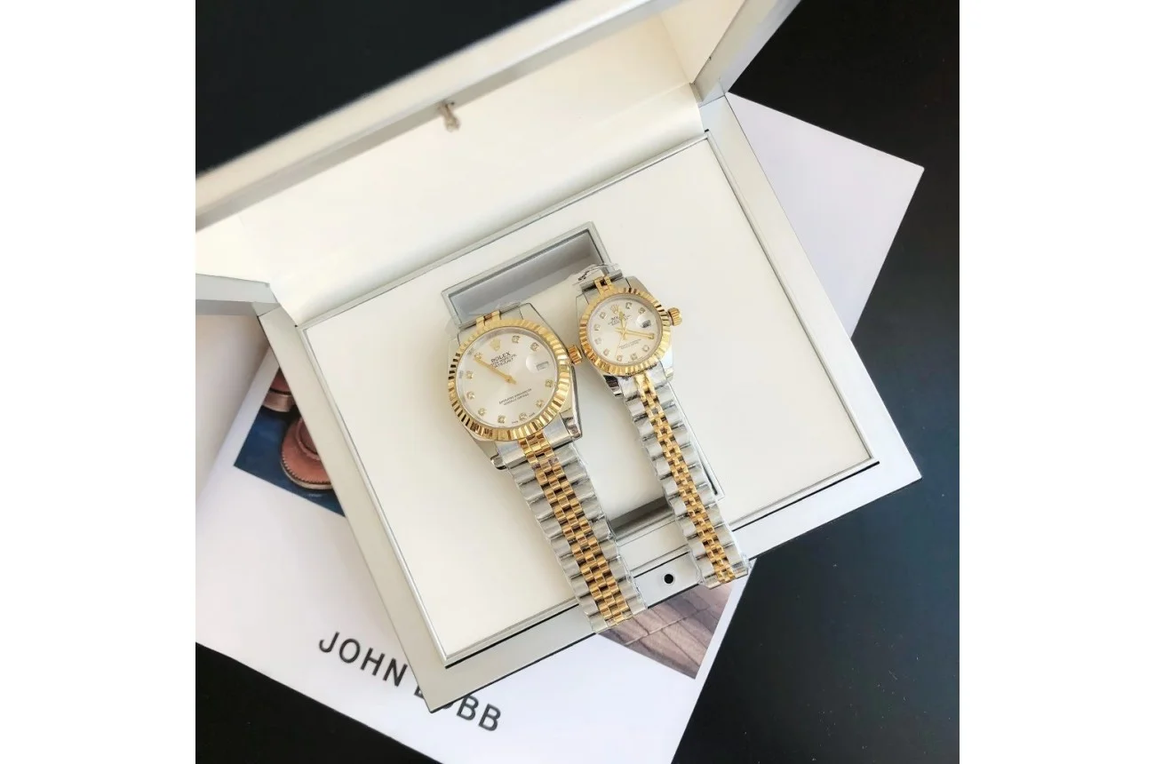 Rolex Datejust RG/SS Jub Sliver/Dia 36/28 mm
