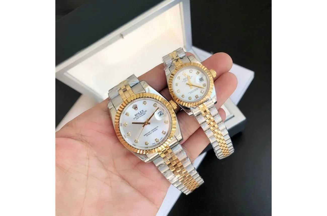 Rolex Datejust RG/SS Jub Sliver/Dia 36/28 mm