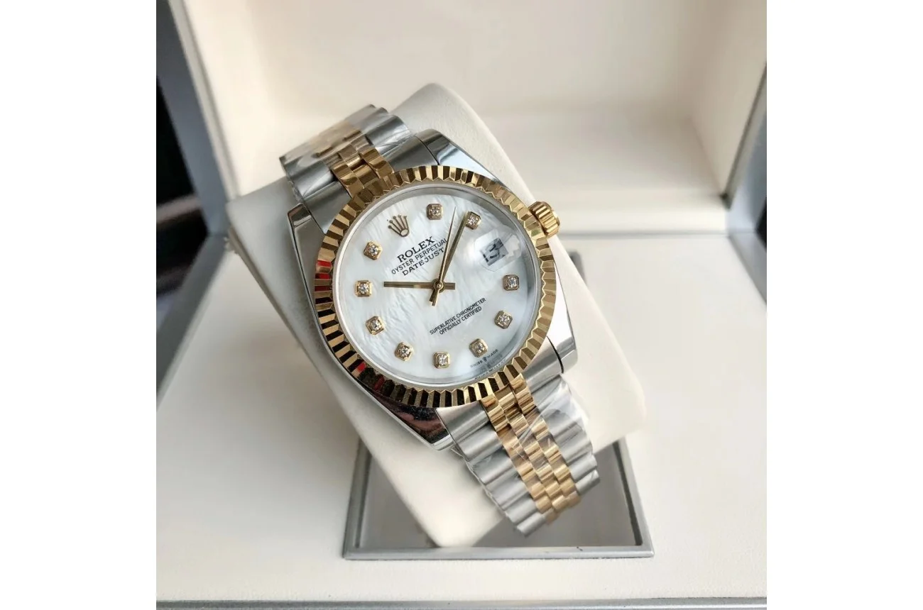 Rolex Datejust RG/SS Jub White/Dial 36/28 mm