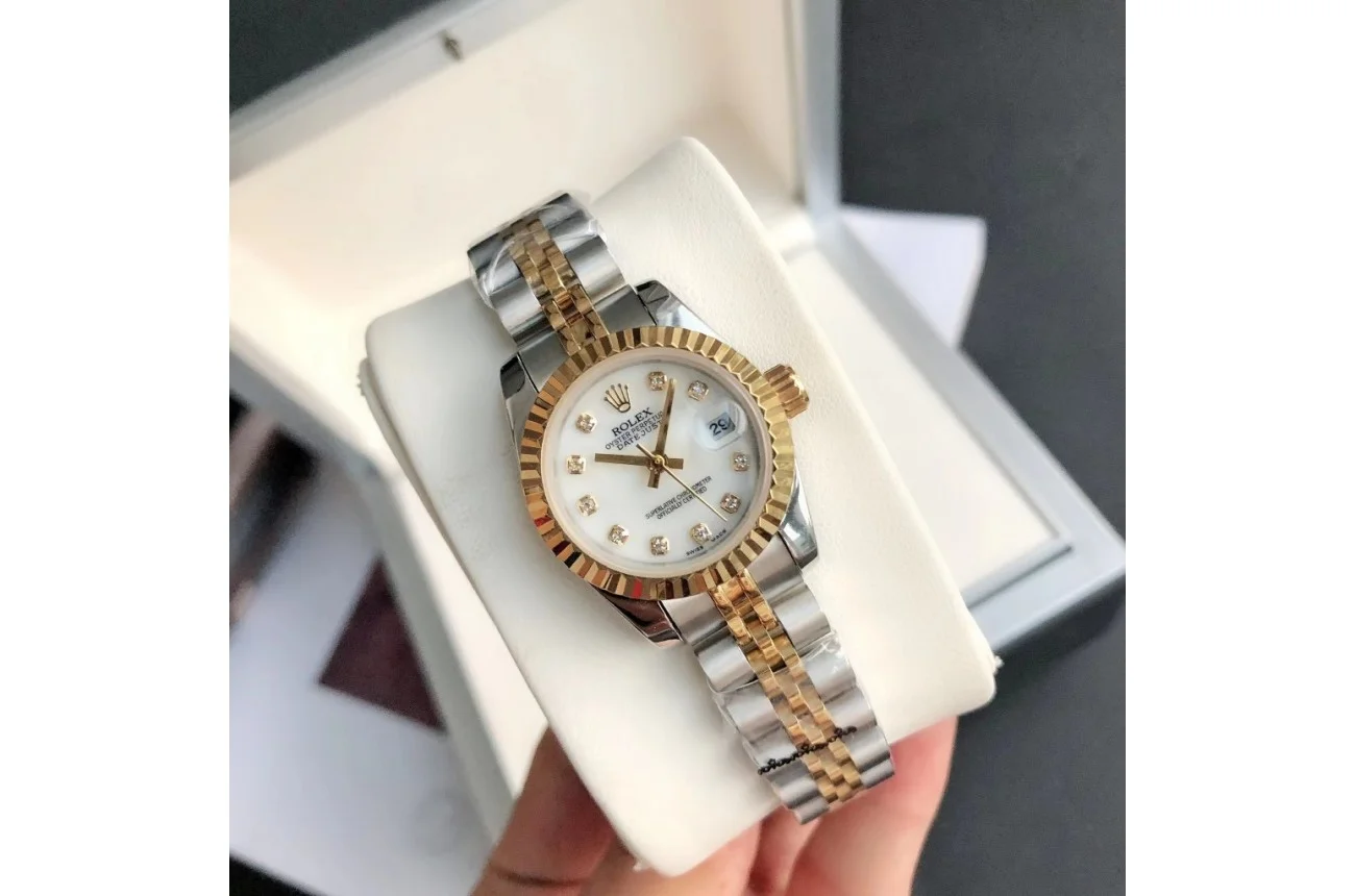 Rolex Datejust RG/SS Jub White/Dial 36/28 mm