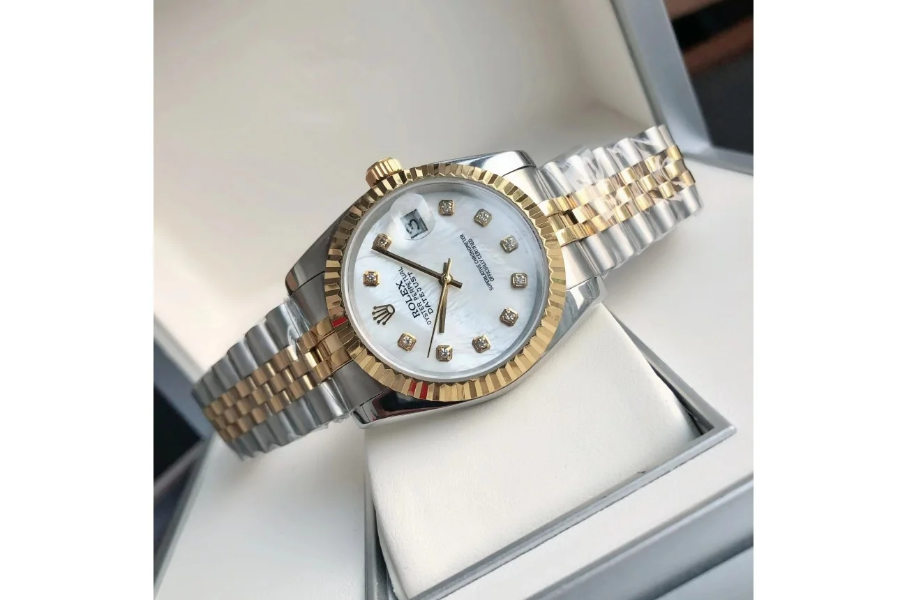 Rolex Datejust RG/SS Jub White/Dial 36/28 mm