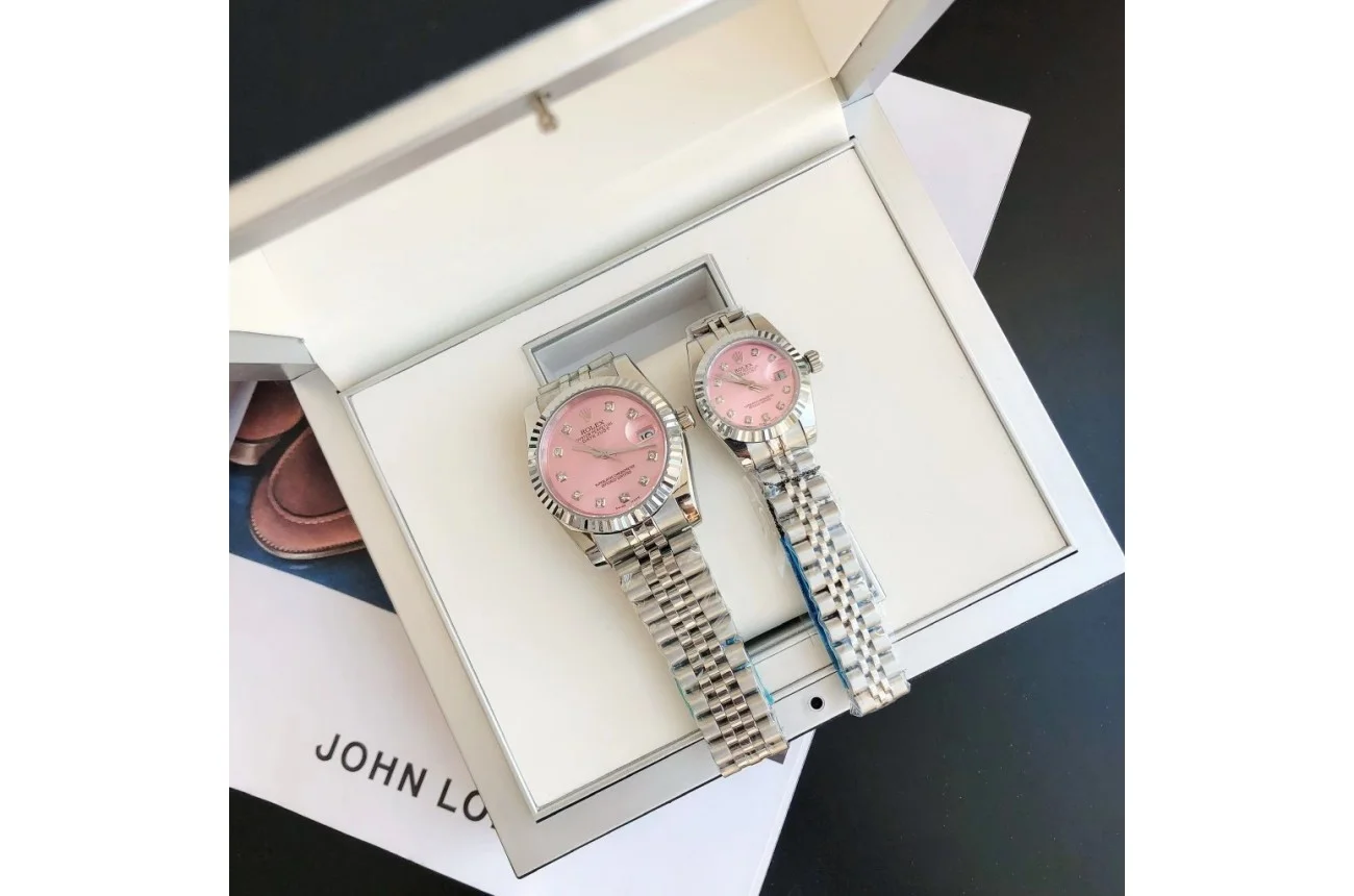 Rolex Datejust SS/SS Jub Pink/Dial 36/28 mm