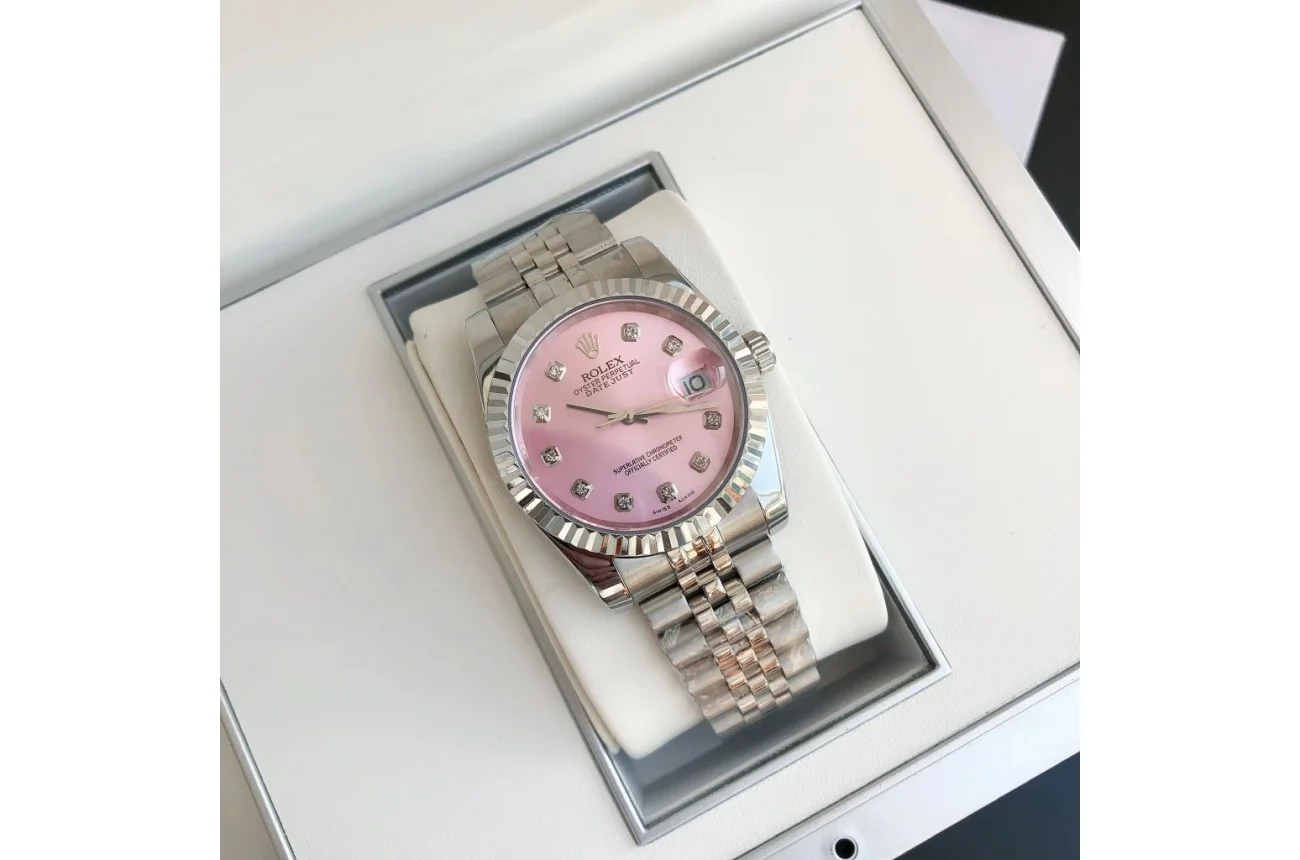 Rolex Datejust SS/SS Jub Pink/Dial 36/28 mm