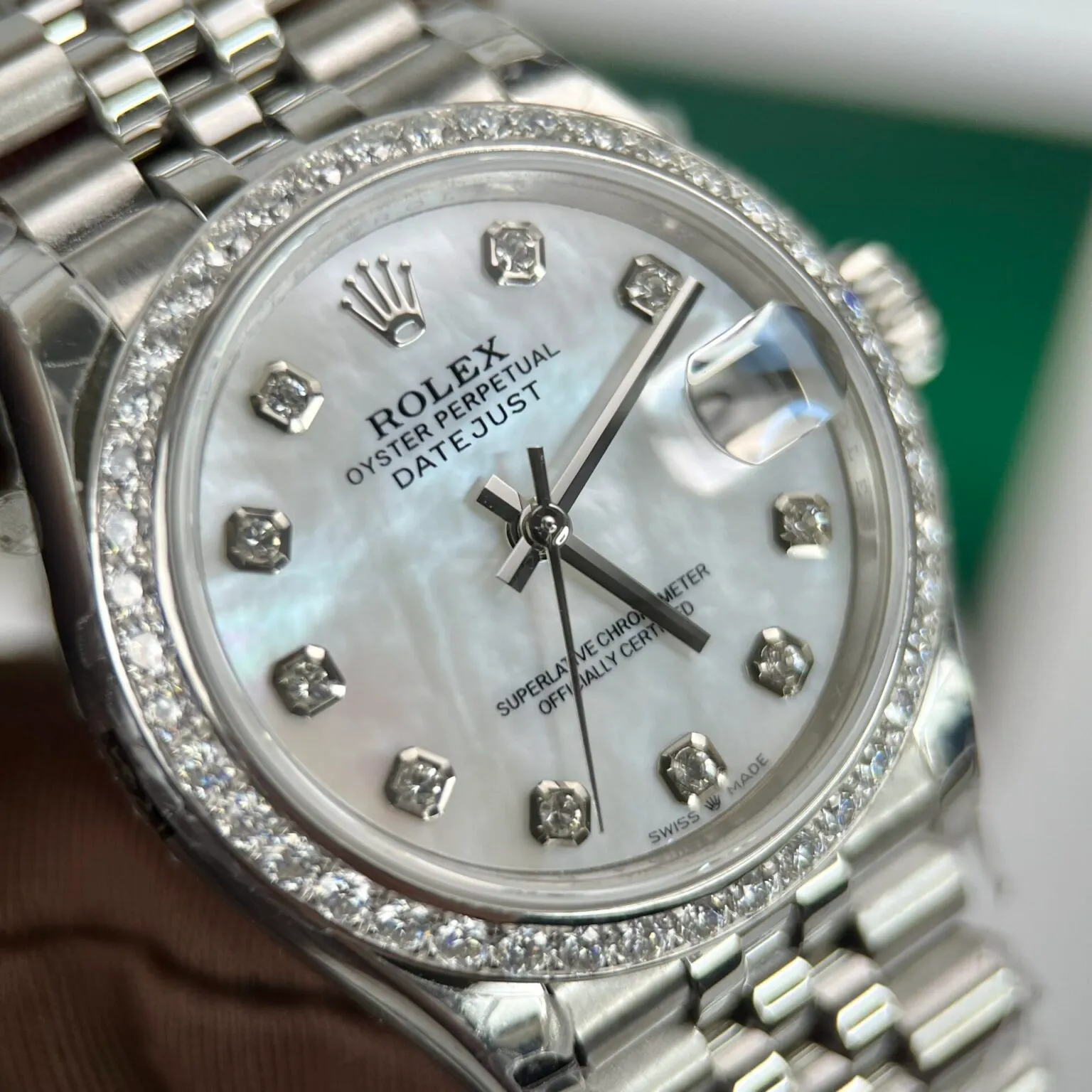Rolex Datejust Mother of Pearl – White Dial 116244 36 mm