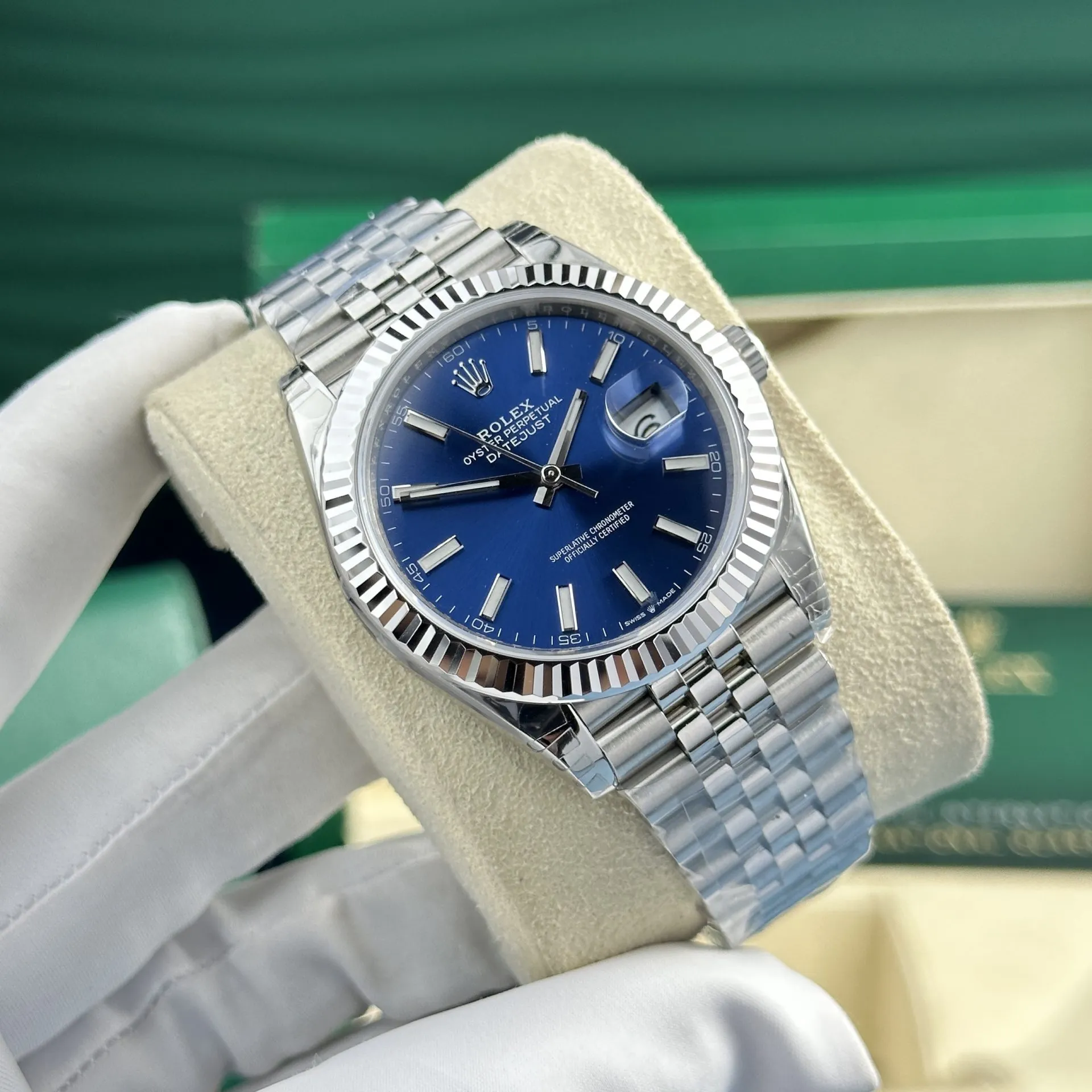 Rolex Datejust Blue Dial 126334 Jubilee 41 mm