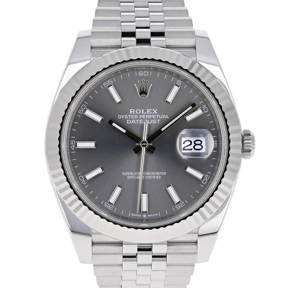 Rolex Datejust Rhodium Dial 126334 Jubilee 41 mm