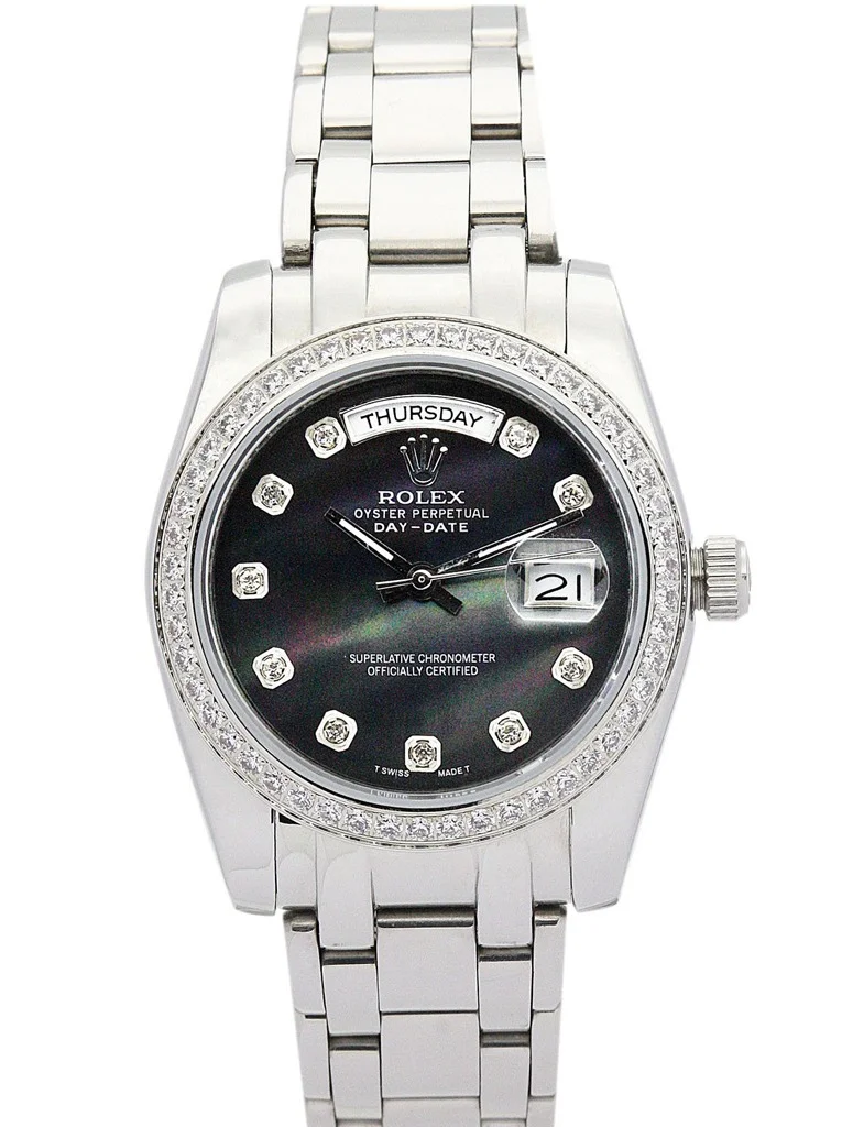 Rolex Day-Date Black Dial 118346 36 mm