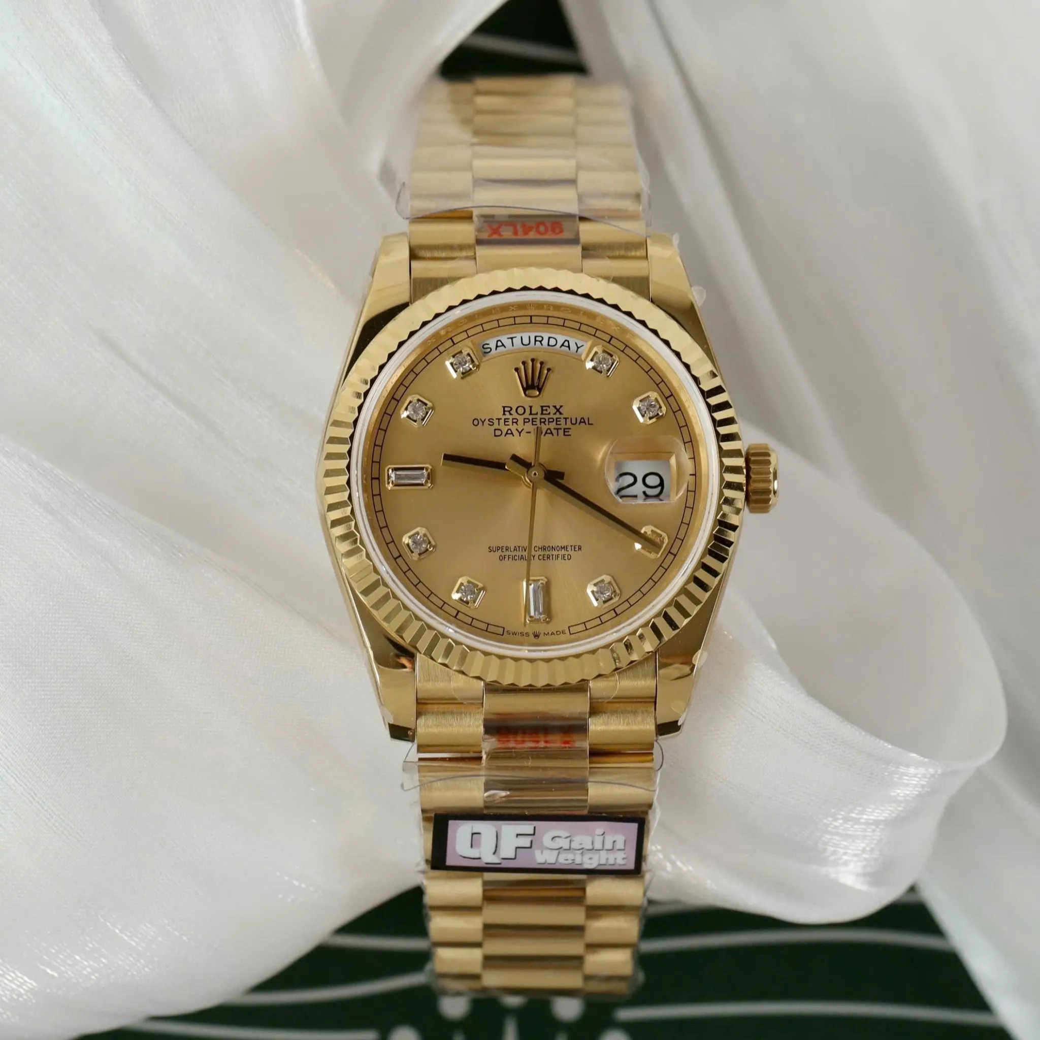 Rolex Day-Date Gold Dial 118238 36 mm