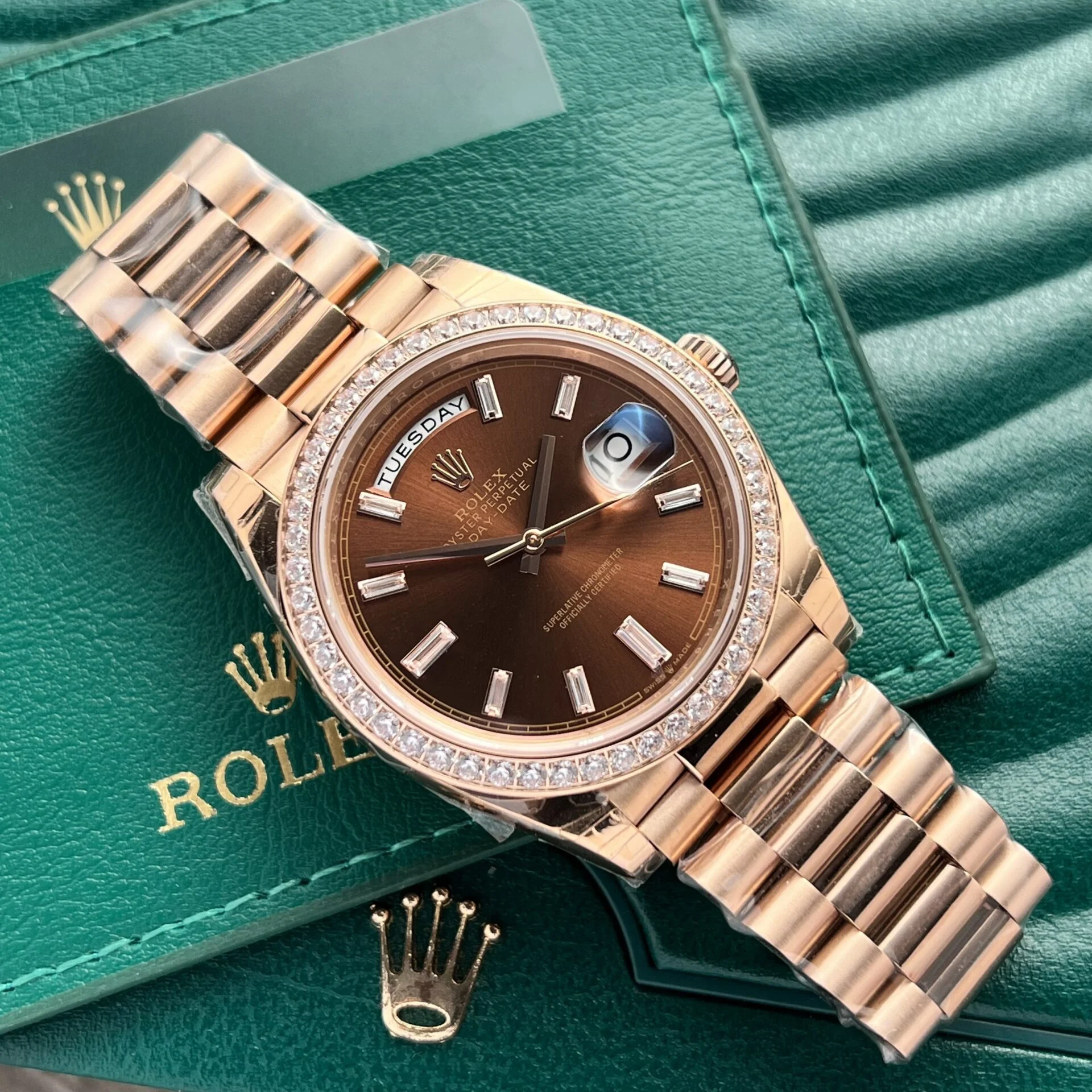 Rolex Day-Date Chocolate Dial 228345RBR 40 mm