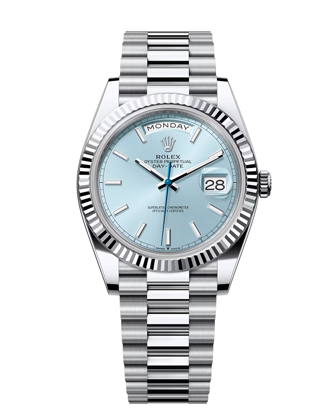 Rolex Day-Date Ice blue Dial 228236 40 mm