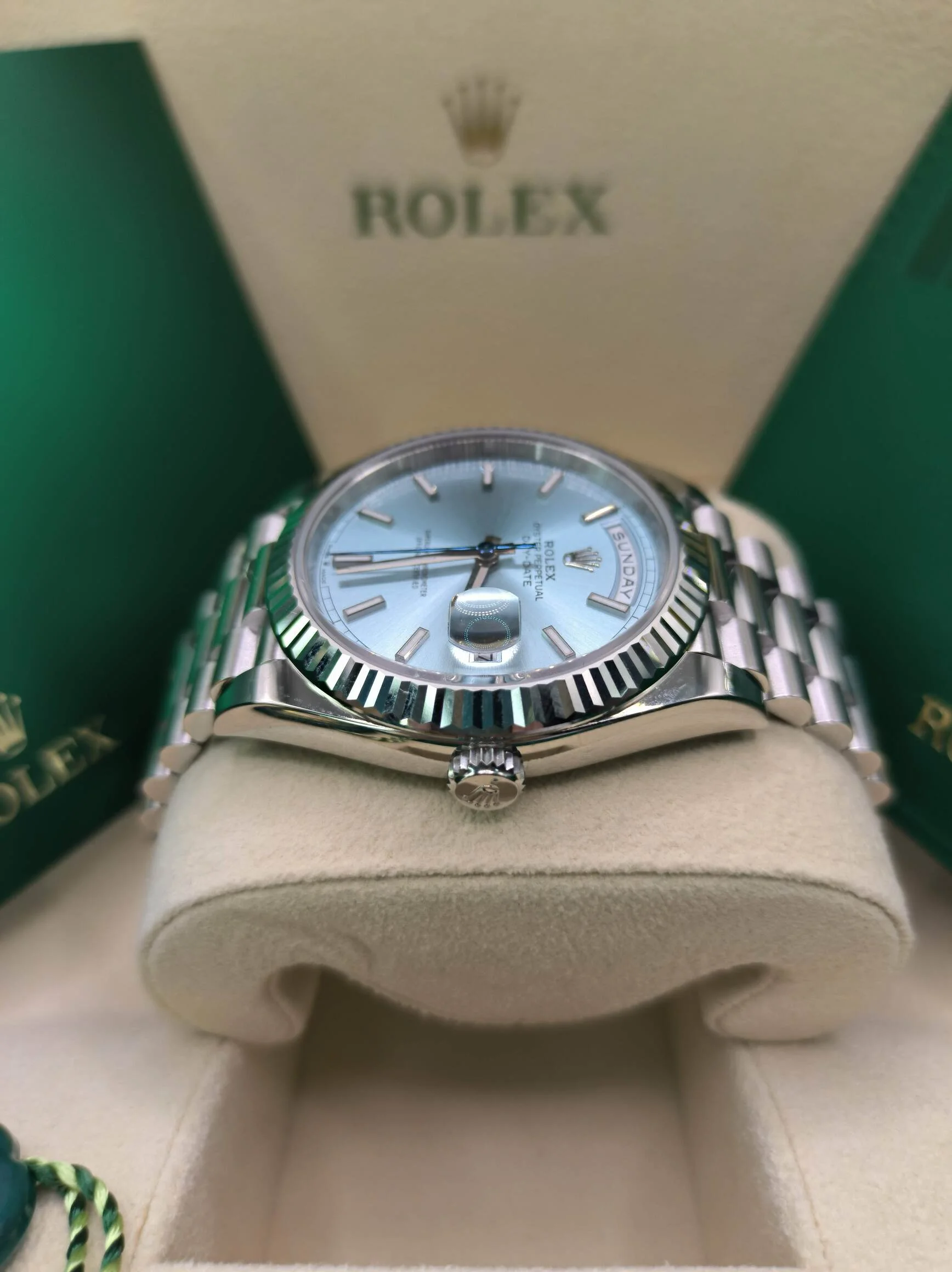 Rolex Day-Date Ice blue Dial 228236 40 mm