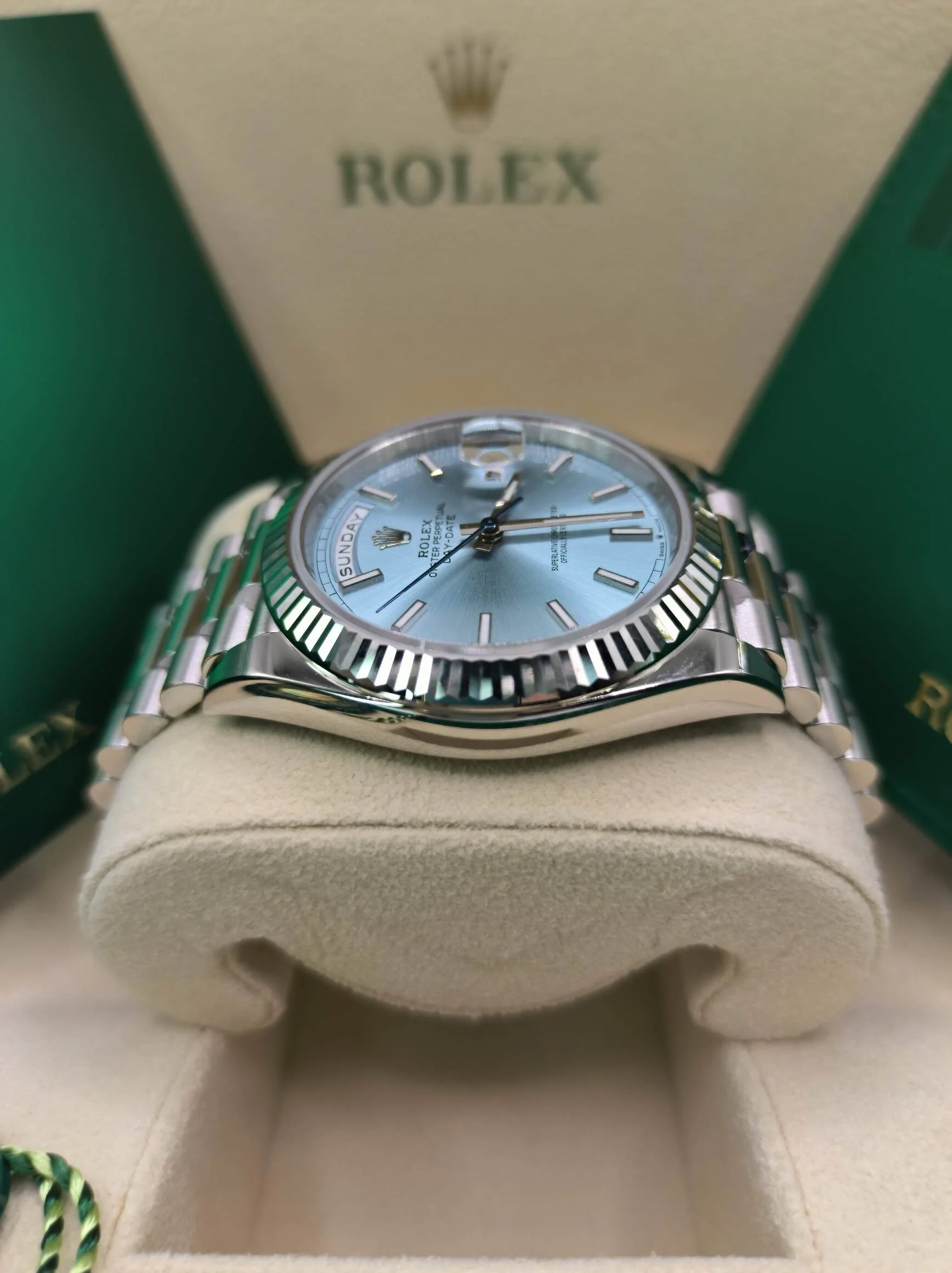 Rolex Day-Date Ice blue Dial 228236 40 mm