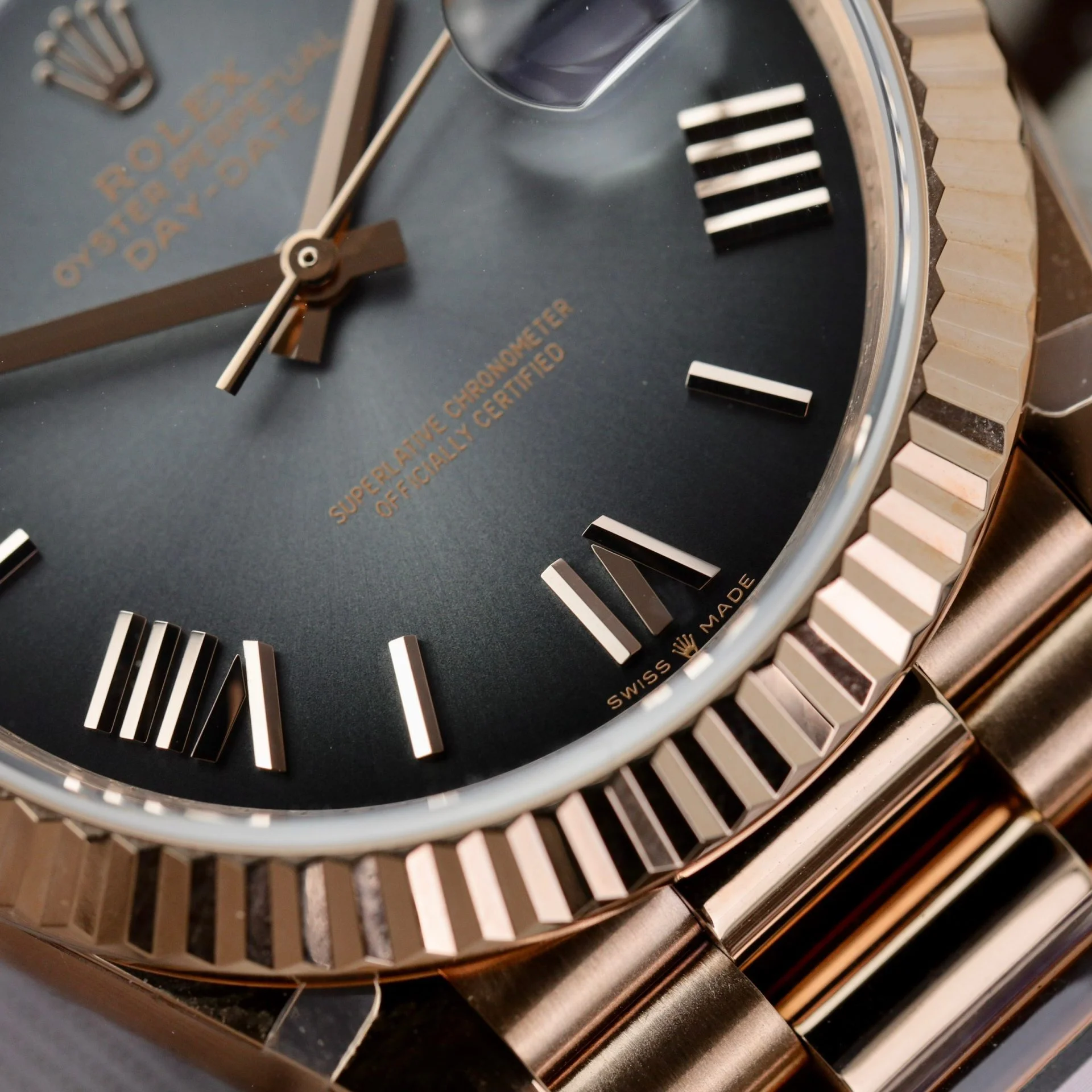 Rolex Day-Date Slate Ombré Dial 228235-0055 40 mm