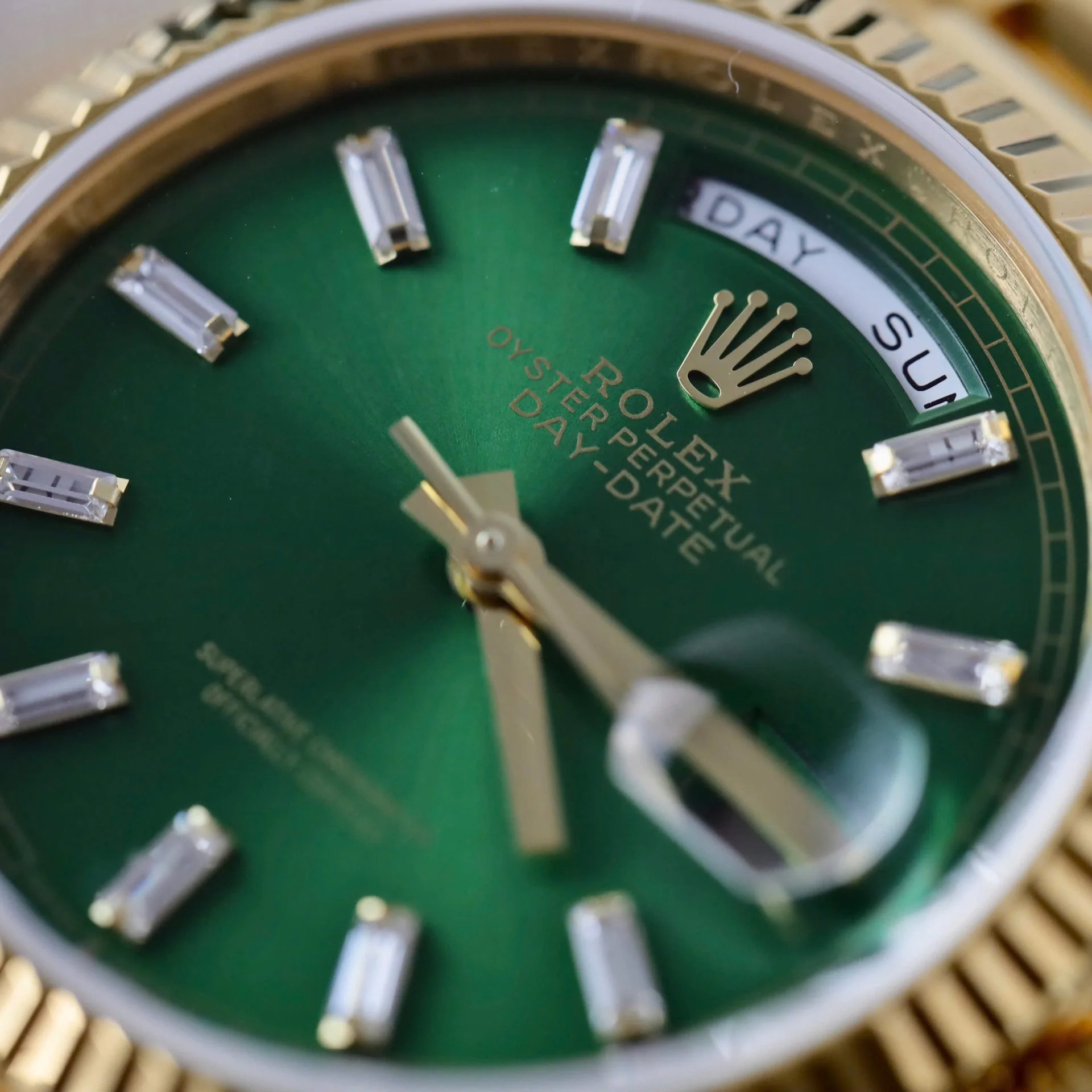 Rolex Day-Date II Green Dial 128238 36 mm