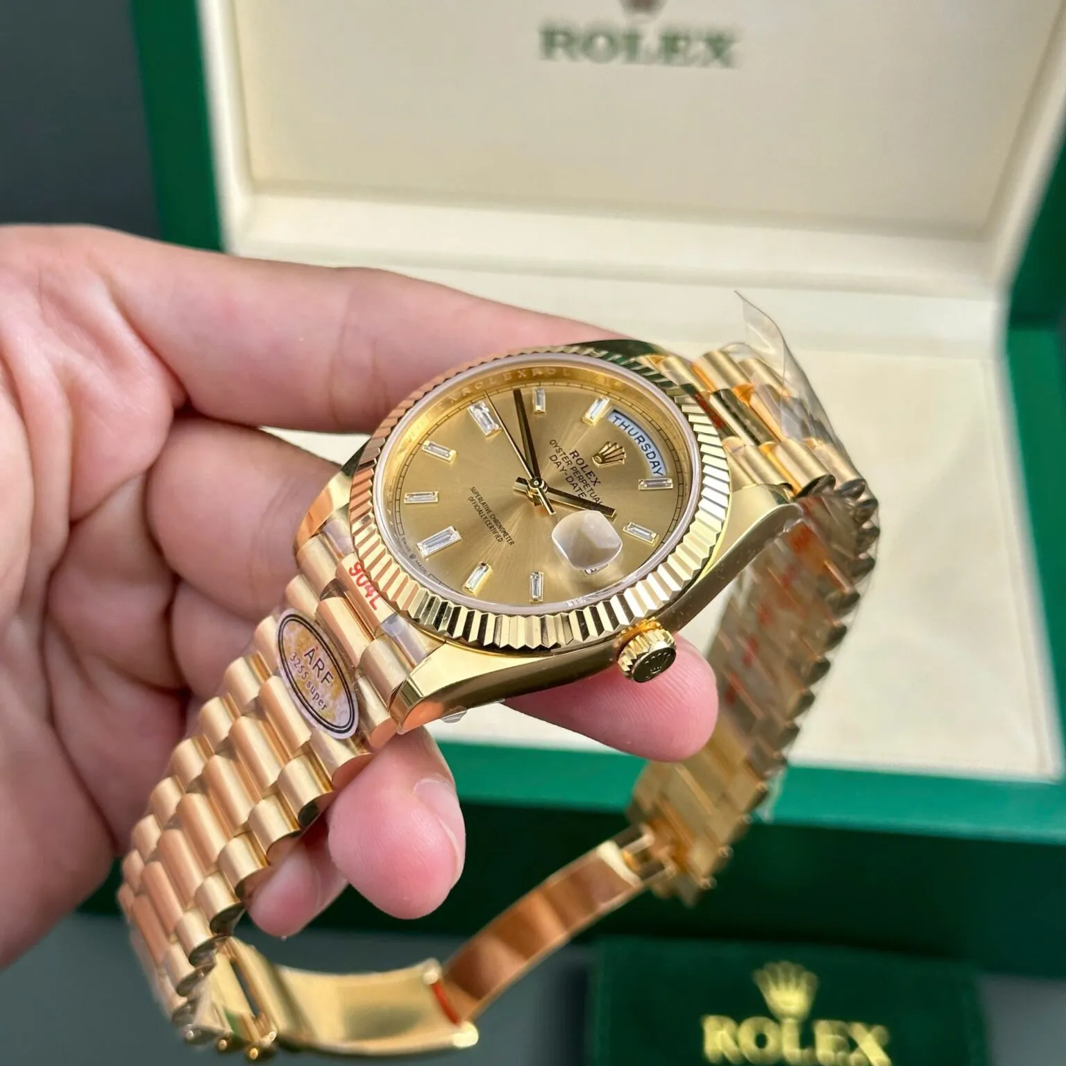 Rolex Day-Date II Champagne Dial 228238 40 mm