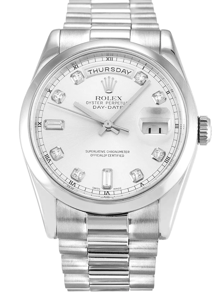 Rolex Day-Date II Silver Dial 218239 40 mm