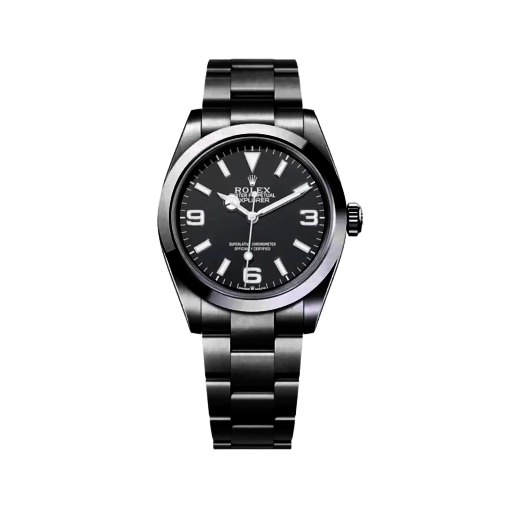 Rolex Explorer Black Dial 128238