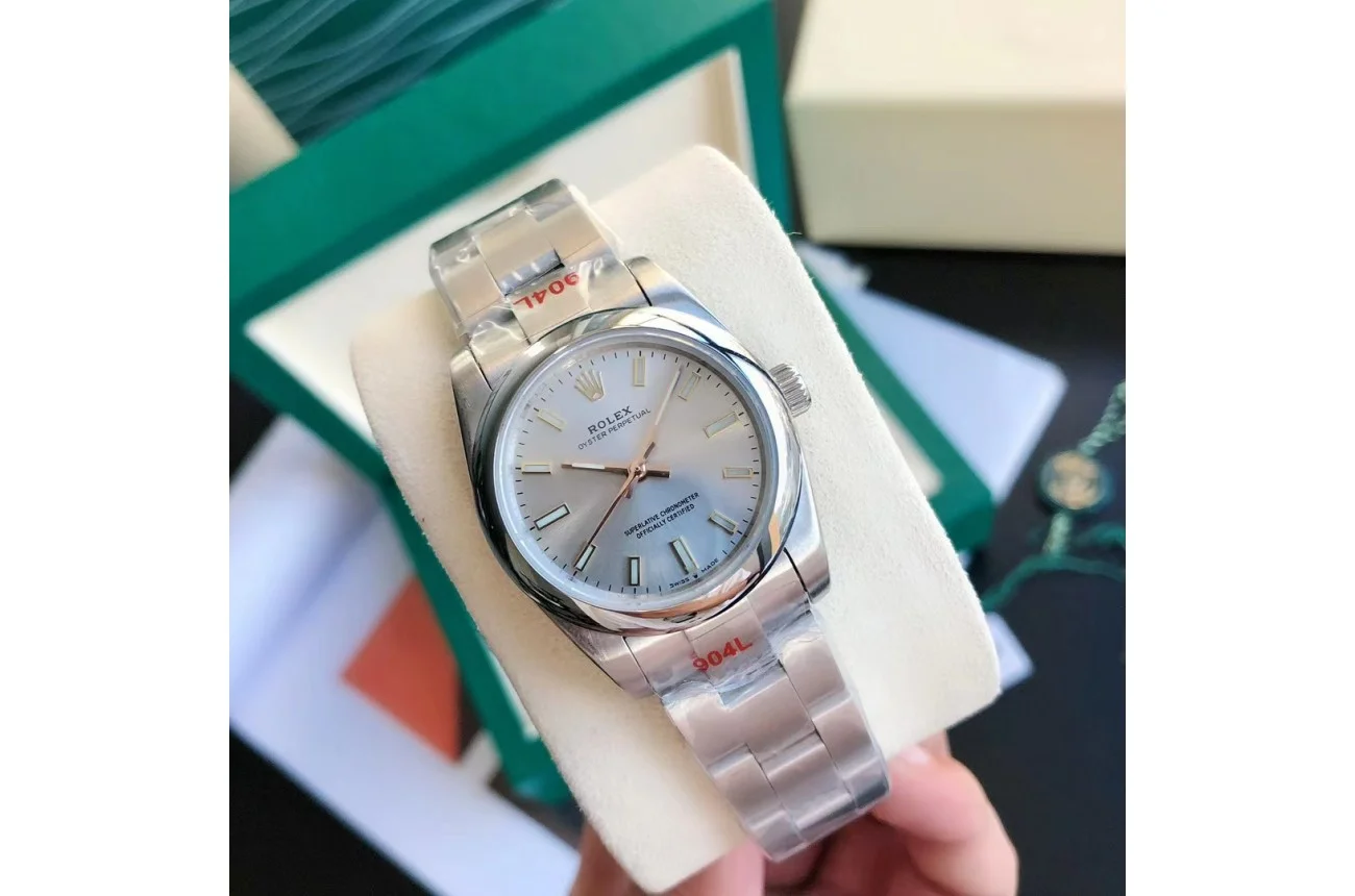 Rolex Oyster Perpetual SS/SS Sliver/Stk 31/41 mm