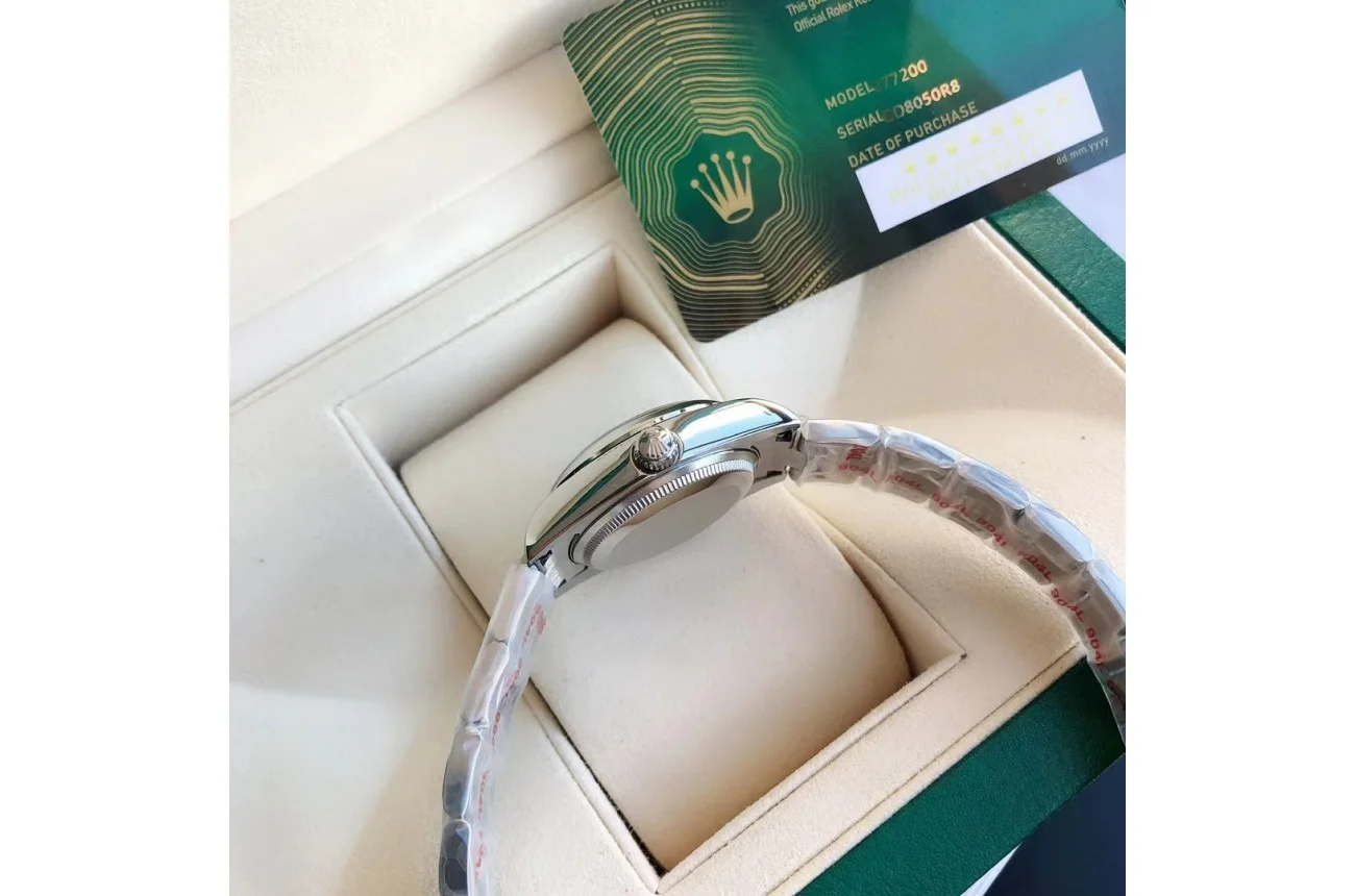 Rolex Oyster Perpetual SS/SS Tiffany Blue/Stk 31/41 mm