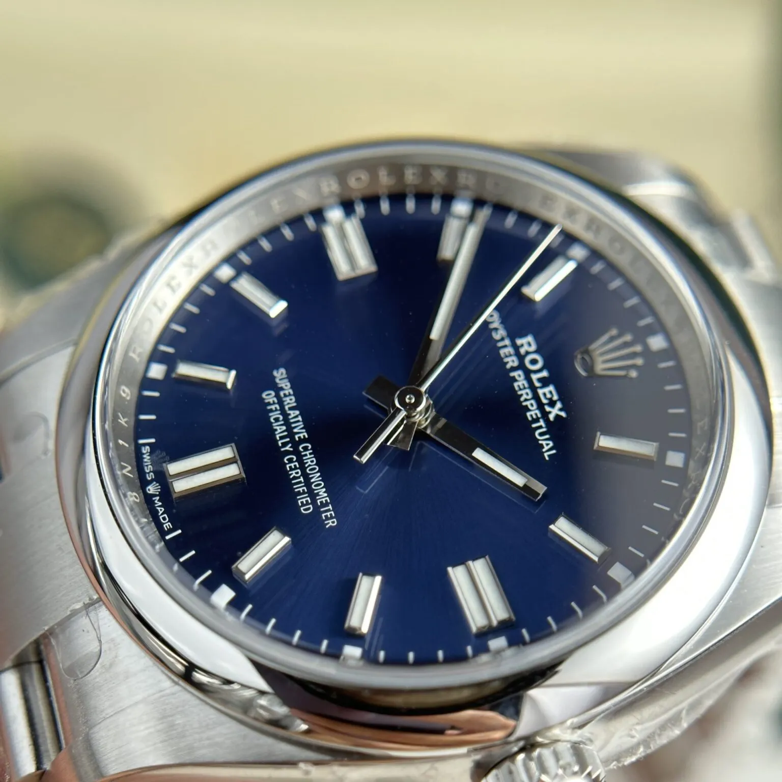 Rolex Oyster Perpetual Lady Blue Dial 126000 36 mm