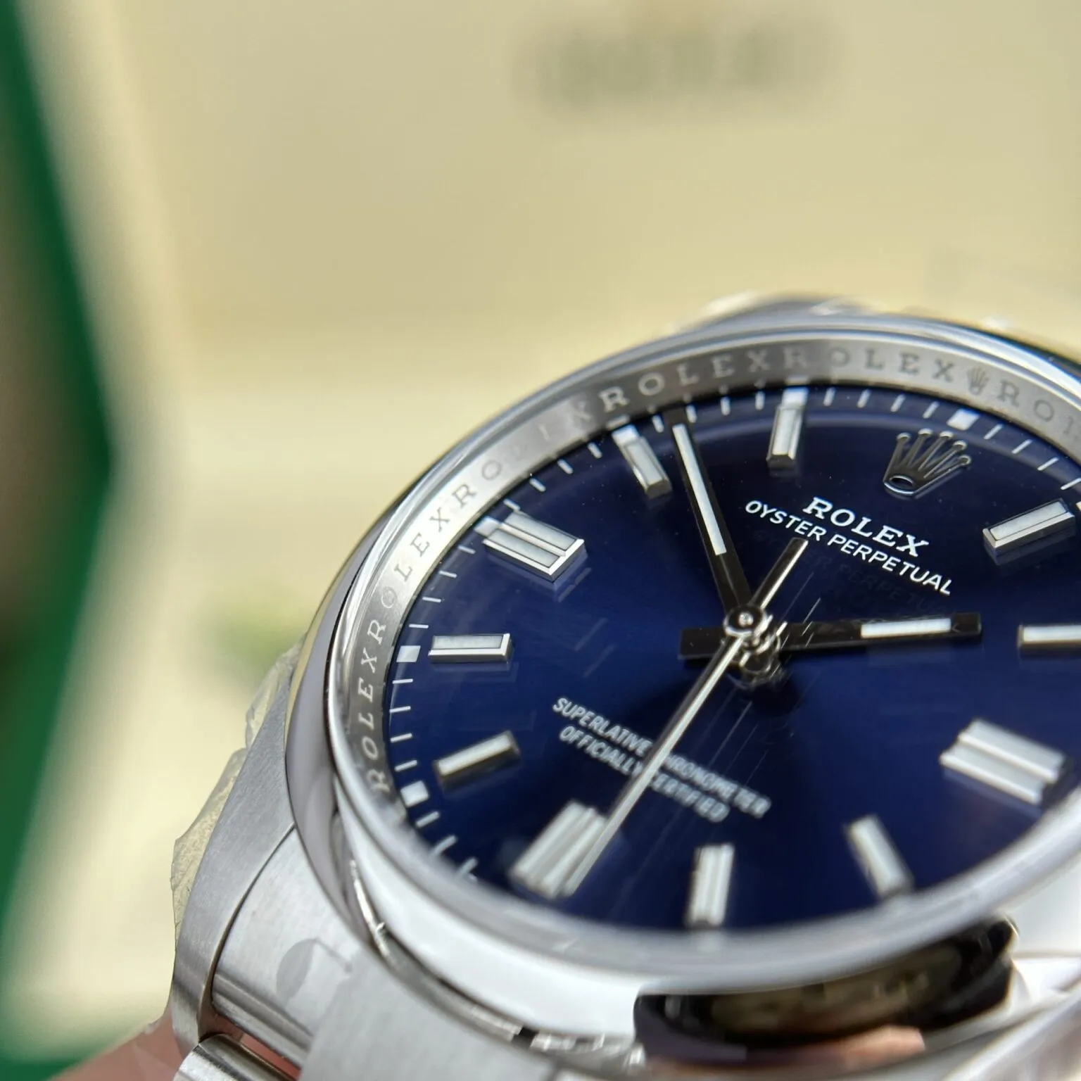 Rolex Oyster Perpetual Lady Blue Dial 126000 36 mm