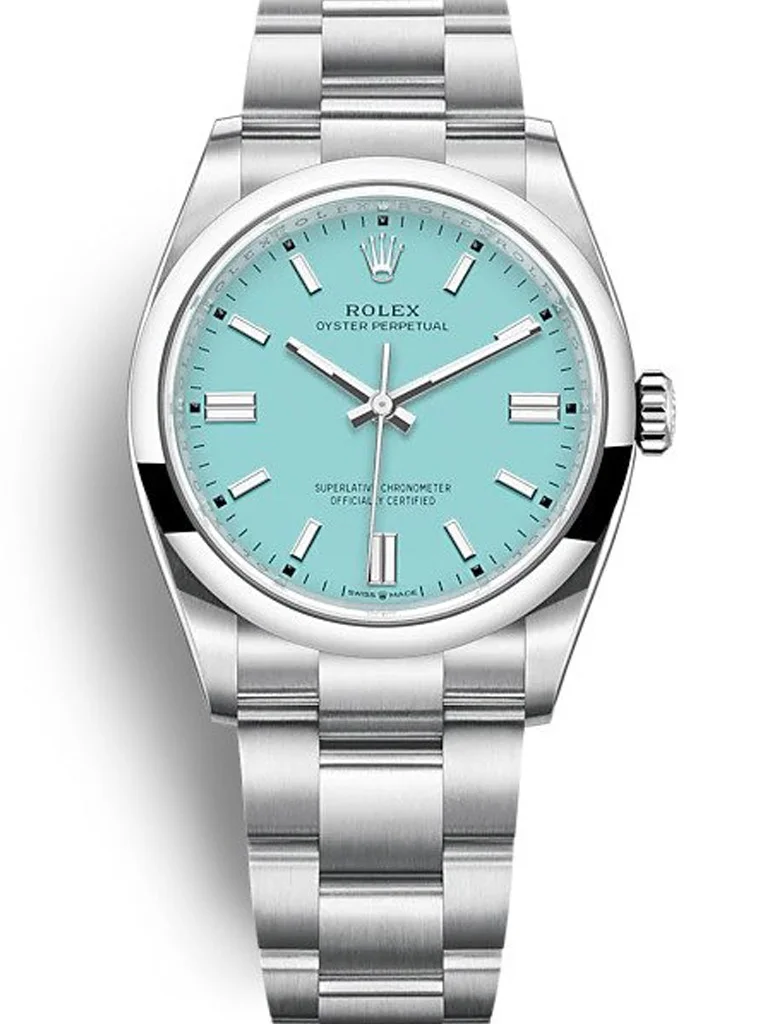 Rolex Oyster Perpetual Tiffany Blue Dial 126000 36 mm