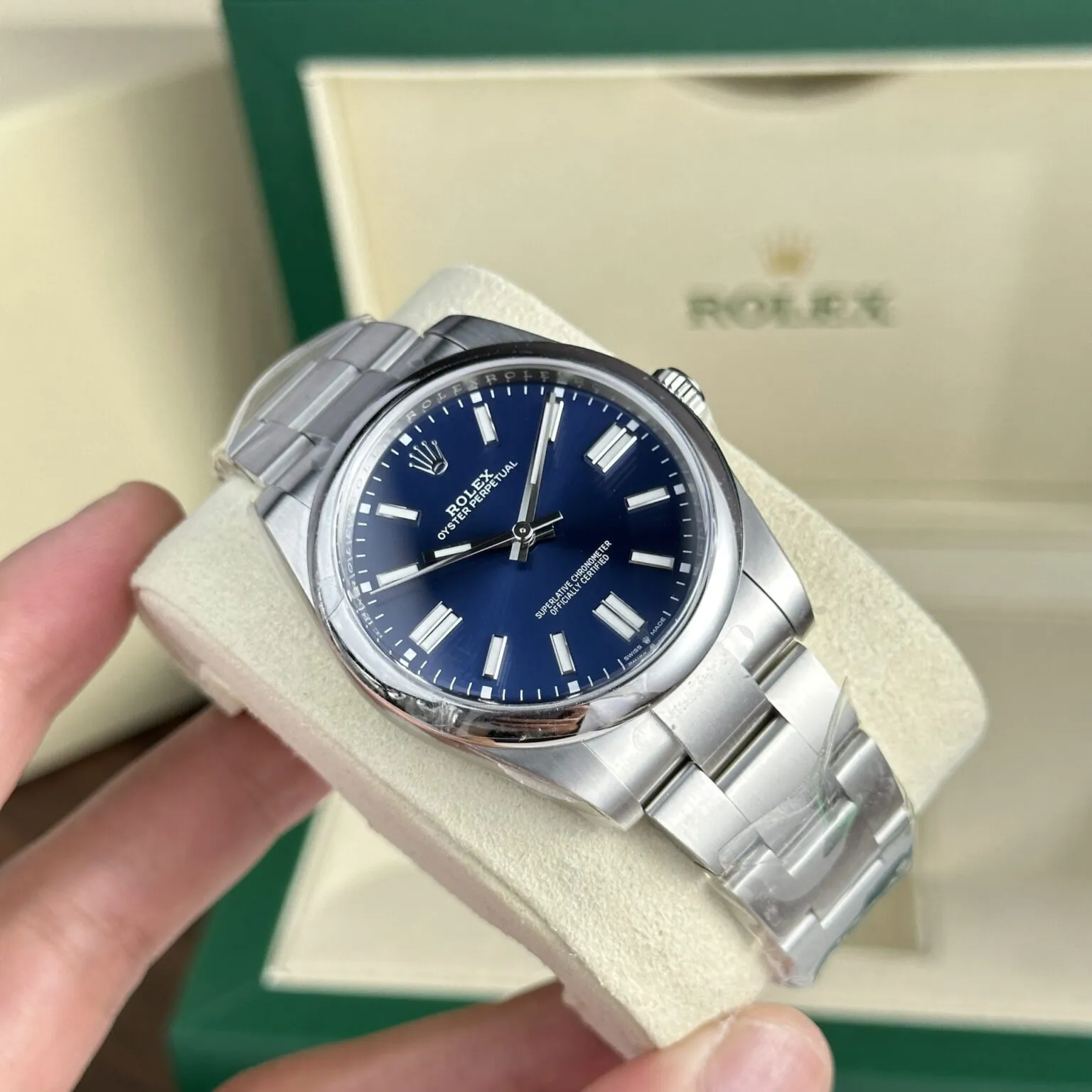 Rolex Oyster Perpetual Blue Dial 124300 41 mm