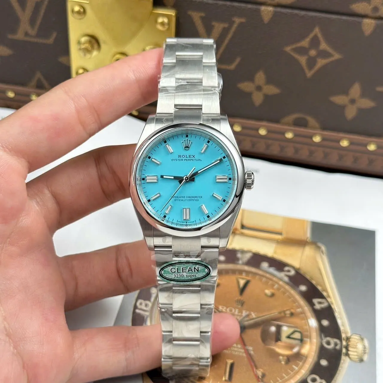 Rolex Oyster Perpetual Tiffany Blue Dial 124300 41 mm