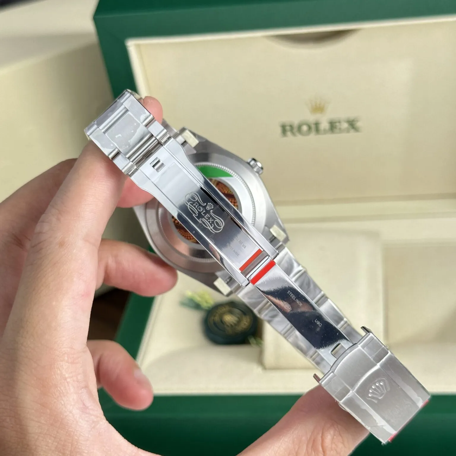 Rolex Oyster Perpetual Yellow Dial 124300 41 mm