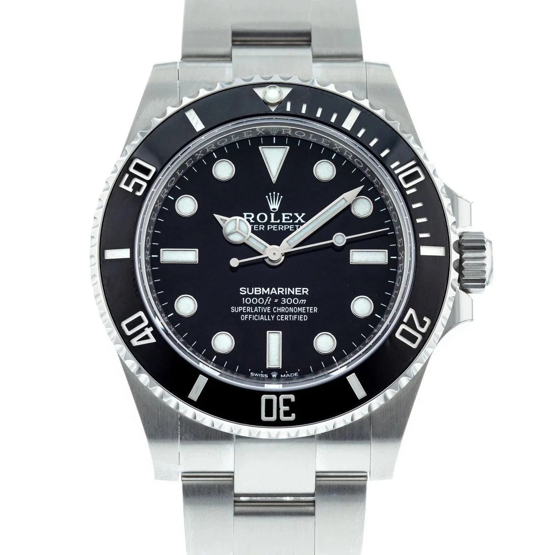 Rolex Submariner Black Dial 124060 No-Date